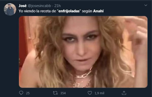 'Síganme para más recetas': Los memes que dejaron las enfrijoladas de Anahí