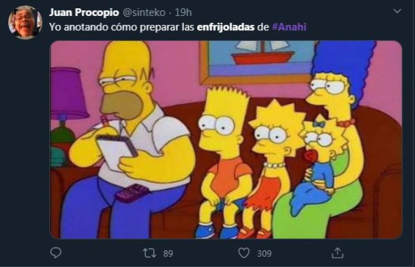 'Síganme para más recetas': Los memes que dejaron las enfrijoladas de Anahí