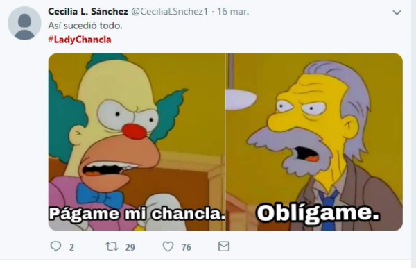 Con memes se burlan de 'lady chanclas' por pedir que le paguen sus sandalias tras ser pisoteada