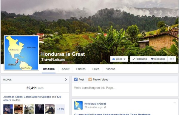 Embajadores de Honduras en Facebook