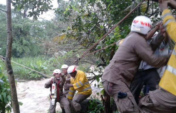 Inundados varios municipios de la zona norte de Honduras