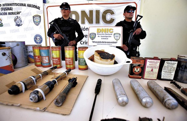 Decomisan explosivos en vivienda capitalina