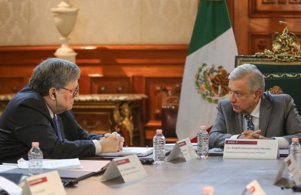 Fiscal estadounidense Barr se reúne con el presidente López Obrador en México&nbsp;&nbsp;