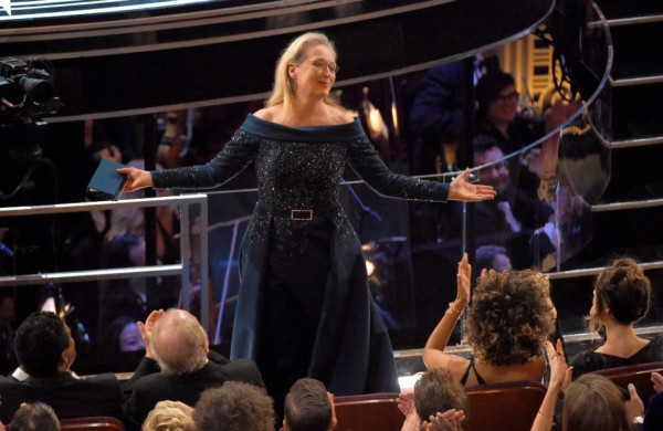 La elegante Meryl Streep un ícono de la moda en los Oscar 2017