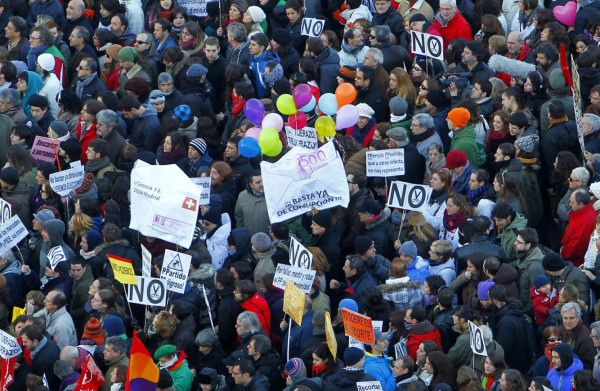 Marea humana inunda Madrid contra la austeridad y la corrupción