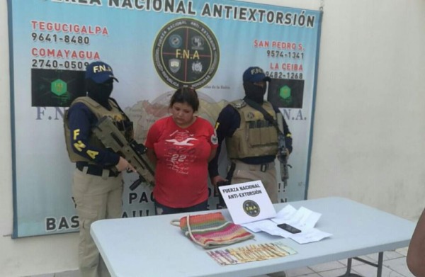 Capturan a 'La Gorda” por extorsión en la capital de Honduras