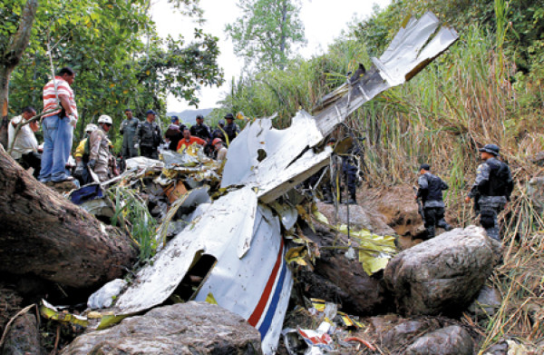 Se estrella avión de carga en región central de Honduras y mueren sus dos tripulantes