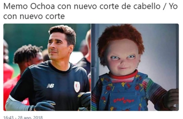 Los memes que generó el nuevo look de Memo Ochoa