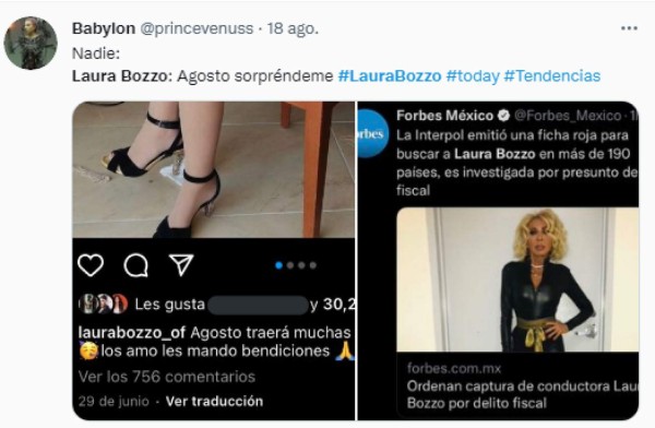 'SI la encuentro, la entrego gratis': Los memes de la orden de captura de Laura Bozzo