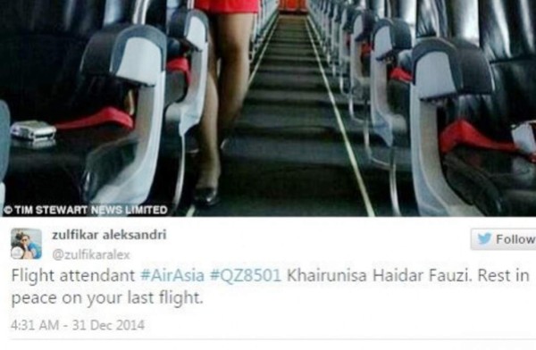 Conmovedor mensaje de una azafata muerta en el AirAsia