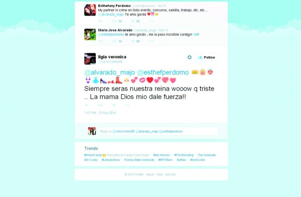 Miss Honduras supo ser amiga y confidente