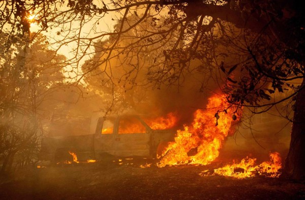 Así son los mortíferos incendios forestales en California, Estados Unidos