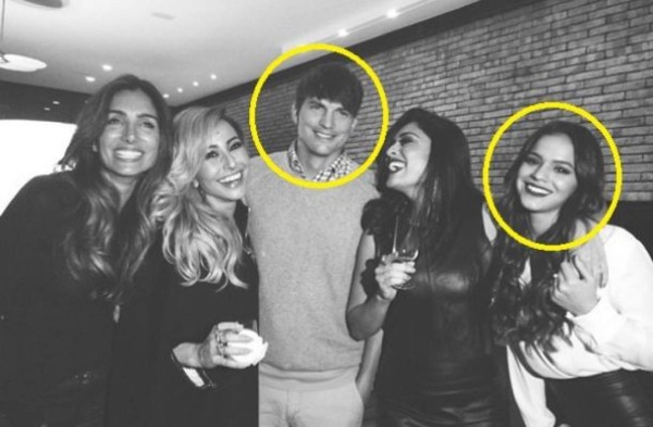 Ashton Kutcher salió con la novia de Neymar en Brasil