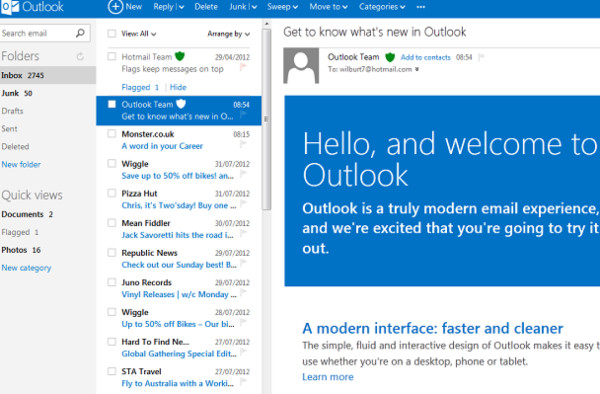 Microsoft inicia transferencia de 300 millones de cuentas de Hotmail a Outlook