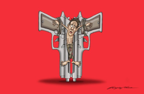 Nos tienen crucificados