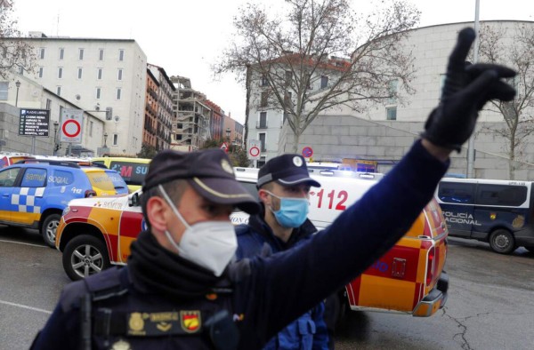Impactantes imágenes que dejó explosión en un edificio de Madrid