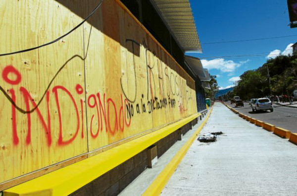 Libre se ensaña y deja su huella nefasta en obras del Trans 450