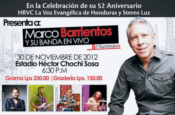 Concierto de Marco Barrientos en Honduras