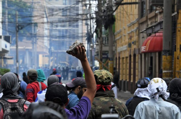 Las impactantes imágenes de la jornada de protestas en Honduras