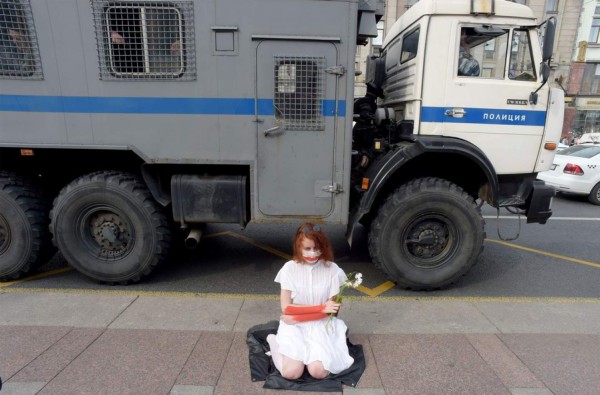 FOTOS: Brutalidad policial y represión durante protestas en Bielorrusia