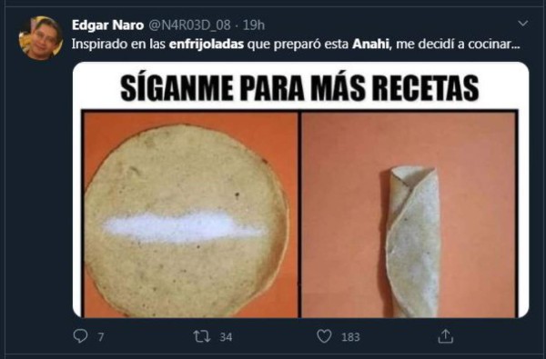 'Síganme para más recetas': Los memes que dejaron las enfrijoladas de Anahí