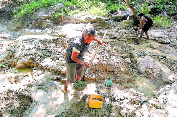 Ahora sobreviven de los residuos del oro
