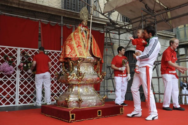 La fiesta de los toros en Pamplona