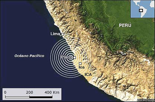 Sismo de 7 grados sacude Perú, no hay muertos