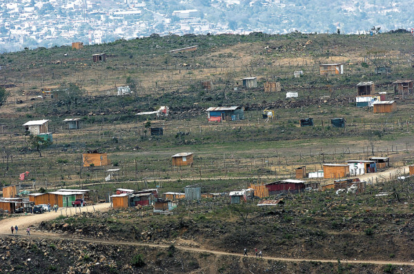 Al menos seis invasiones al año surgen en la capital de Honduras