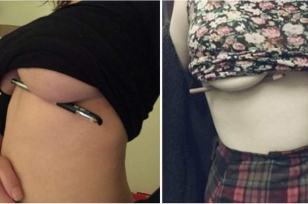 El reto de sostener un lápiz con los senos se hace viral