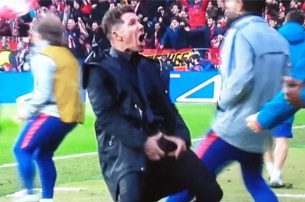 La obscena celebración del Cholo Simeone