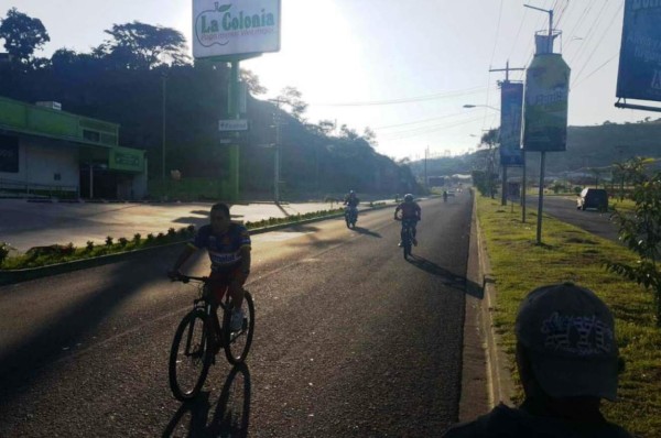 Un éxito, el simulacro de la Cuarta Vuelta Ciclística de Tegucigalpa