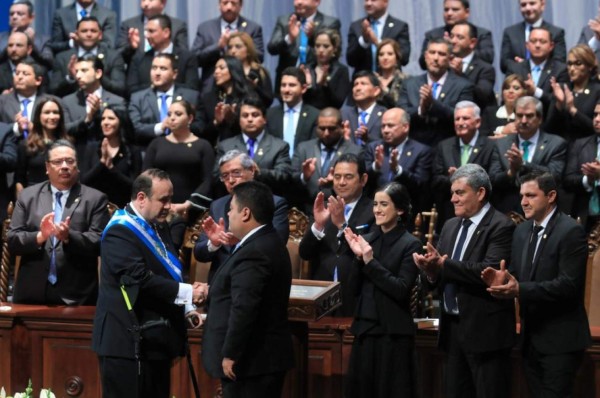 FOTOS: Así fue la toma de posesión de Giammattei, nuevo presidente de Guatemala