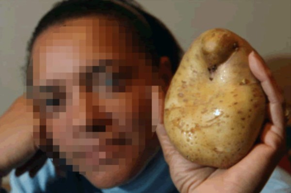 Una papa en la vagina