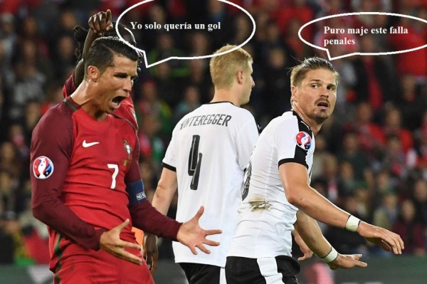 Los memes de CR7 luego de fallar el penal ante Austria en la Eurocopa
