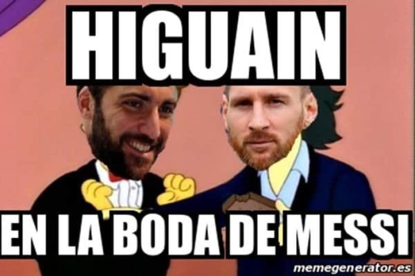 Memes de la boda de Messi y Antonella en Argentina