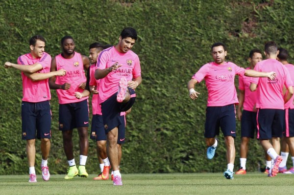 VIDEO: Luis Suárez y su primer entrenamiento con el Barcelona