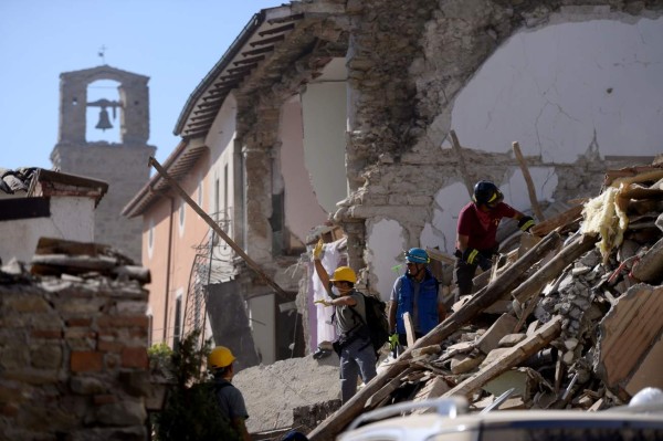 Desgarradoras imágenes del terremoto en Italia