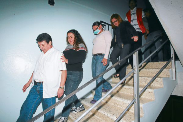 Realizan simulacro de incendio en el IHSS