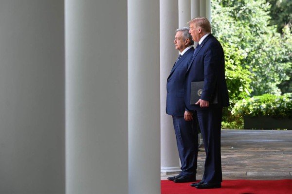 Las imágenes del histórico encuentro de Donald Trump y AMLO