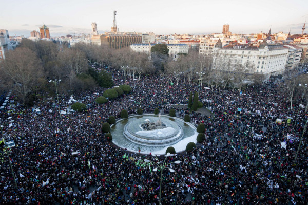 Marea humana inunda Madrid contra la austeridad y la corrupción