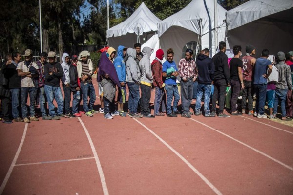 FOTOS: El día a día de la caravana migrante en un albergue mexicano rumbo a Estados Unidos