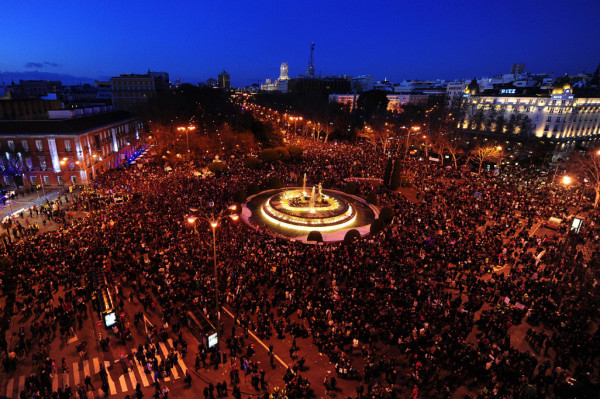 Marea humana inunda Madrid contra la austeridad y la corrupción