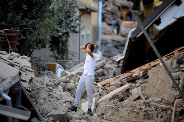 Desgarradoras imágenes del terremoto en Italia