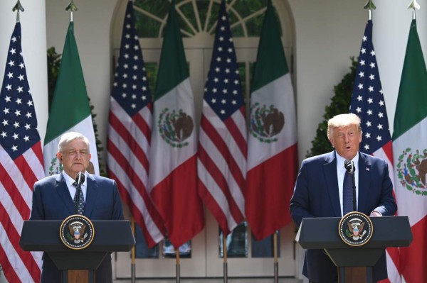 Las imágenes del histórico encuentro de Donald Trump y AMLO