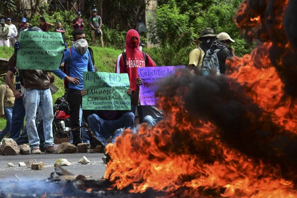 Protestas seguirán hasta cancelar proyecto habitacional en La Tigra