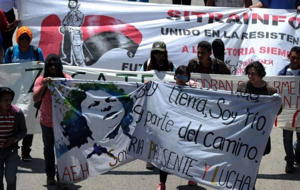 Hondureños se congregaron para exigir justicia por la muerte de la dirigente y el activista del Copinh.