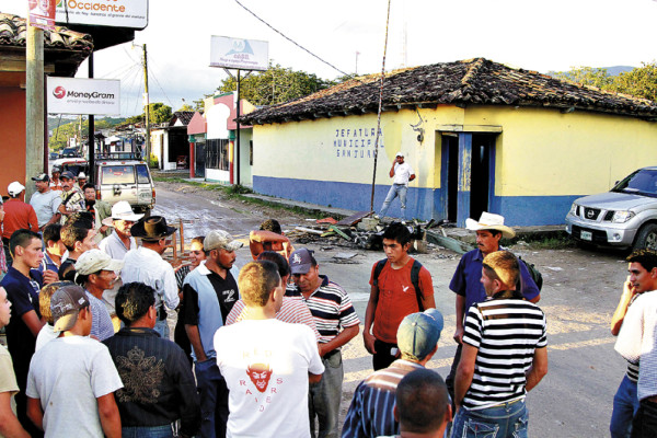 Sublevación en el occidente de Honduras