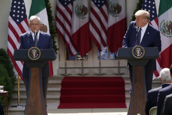 Las imágenes del histórico encuentro de Donald Trump y AMLO