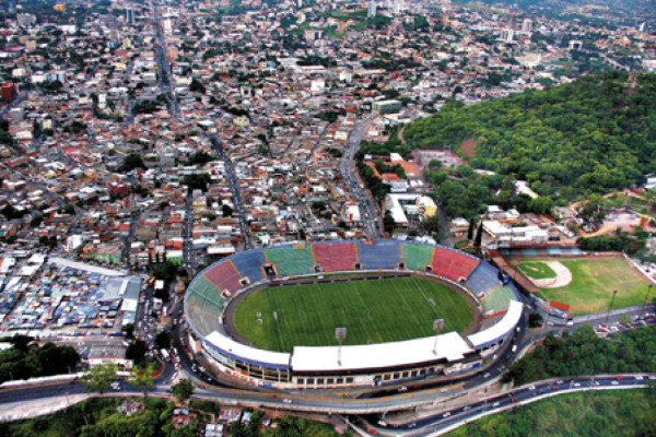 Tegucigalpa vista desde 2,800 pies de altura